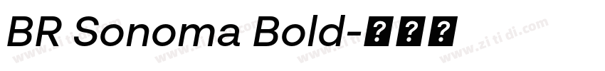 BR Sonoma Bold字体转换 BR Sonoma Bold字体转换